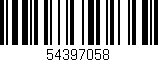 Código de barras (EAN, GTIN, SKU, ISBN): '54397058'