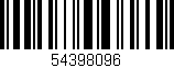 Código de barras (EAN, GTIN, SKU, ISBN): '54398096'