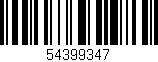 Código de barras (EAN, GTIN, SKU, ISBN): '54399347'