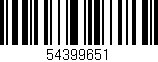 Código de barras (EAN, GTIN, SKU, ISBN): '54399651'