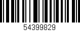 Código de barras (EAN, GTIN, SKU, ISBN): '54399829'