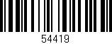 Código de barras (EAN, GTIN, SKU, ISBN): '54419'