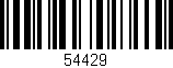 Código de barras (EAN, GTIN, SKU, ISBN): '54429'