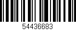 Código de barras (EAN, GTIN, SKU, ISBN): '54436683'
