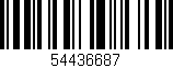 Código de barras (EAN, GTIN, SKU, ISBN): '54436687'