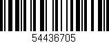 Código de barras (EAN, GTIN, SKU, ISBN): '54436705'
