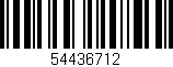 Código de barras (EAN, GTIN, SKU, ISBN): '54436712'