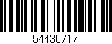 Código de barras (EAN, GTIN, SKU, ISBN): '54436717'