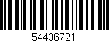 Código de barras (EAN, GTIN, SKU, ISBN): '54436721'