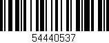 Código de barras (EAN, GTIN, SKU, ISBN): '54440537'