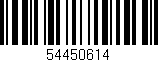 Código de barras (EAN, GTIN, SKU, ISBN): '54450614'