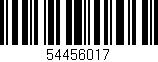 Código de barras (EAN, GTIN, SKU, ISBN): '54456017'