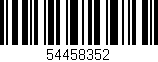 Código de barras (EAN, GTIN, SKU, ISBN): '54458352'