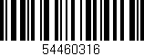 Código de barras (EAN, GTIN, SKU, ISBN): '54460316'