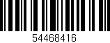 Código de barras (EAN, GTIN, SKU, ISBN): '54468416'