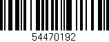Código de barras (EAN, GTIN, SKU, ISBN): '54470192'