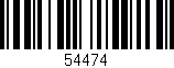 Código de barras (EAN, GTIN, SKU, ISBN): '54474'