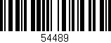Código de barras (EAN, GTIN, SKU, ISBN): '54489'