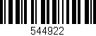 Código de barras (EAN, GTIN, SKU, ISBN): '544922'