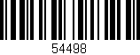 Código de barras (EAN, GTIN, SKU, ISBN): '54498'