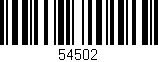 Código de barras (EAN, GTIN, SKU, ISBN): '54502'