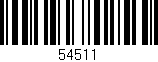 Código de barras (EAN, GTIN, SKU, ISBN): '54511'