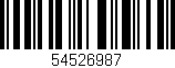 Código de barras (EAN, GTIN, SKU, ISBN): '54526987'