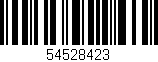 Código de barras (EAN, GTIN, SKU, ISBN): '54528423'