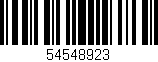 Código de barras (EAN, GTIN, SKU, ISBN): '54548923'