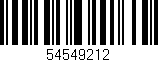 Código de barras (EAN, GTIN, SKU, ISBN): '54549212'