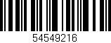 Código de barras (EAN, GTIN, SKU, ISBN): '54549216'