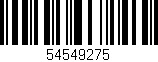 Código de barras (EAN, GTIN, SKU, ISBN): '54549275'