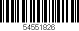 Código de barras (EAN, GTIN, SKU, ISBN): '54551826'
