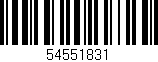 Código de barras (EAN, GTIN, SKU, ISBN): '54551831'