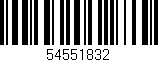 Código de barras (EAN, GTIN, SKU, ISBN): '54551832'