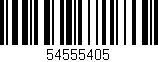 Código de barras (EAN, GTIN, SKU, ISBN): '54555405'