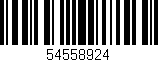 Código de barras (EAN, GTIN, SKU, ISBN): '54558924'