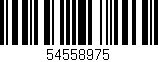 Código de barras (EAN, GTIN, SKU, ISBN): '54558975'