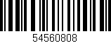 Código de barras (EAN, GTIN, SKU, ISBN): '54560808'