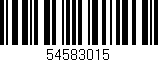 Código de barras (EAN, GTIN, SKU, ISBN): '54583015'