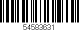 Código de barras (EAN, GTIN, SKU, ISBN): '54583631'