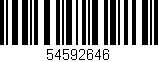 Código de barras (EAN, GTIN, SKU, ISBN): '54592646'