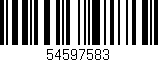 Código de barras (EAN, GTIN, SKU, ISBN): '54597583'