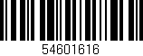 Código de barras (EAN, GTIN, SKU, ISBN): '54601616'