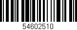 Código de barras (EAN, GTIN, SKU, ISBN): '54602510'