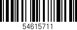 Código de barras (EAN, GTIN, SKU, ISBN): '54615711'