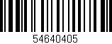 Código de barras (EAN, GTIN, SKU, ISBN): '54640405'