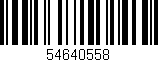 Código de barras (EAN, GTIN, SKU, ISBN): '54640558'