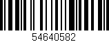 Código de barras (EAN, GTIN, SKU, ISBN): '54640582'