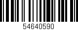 Código de barras (EAN, GTIN, SKU, ISBN): '54640590'